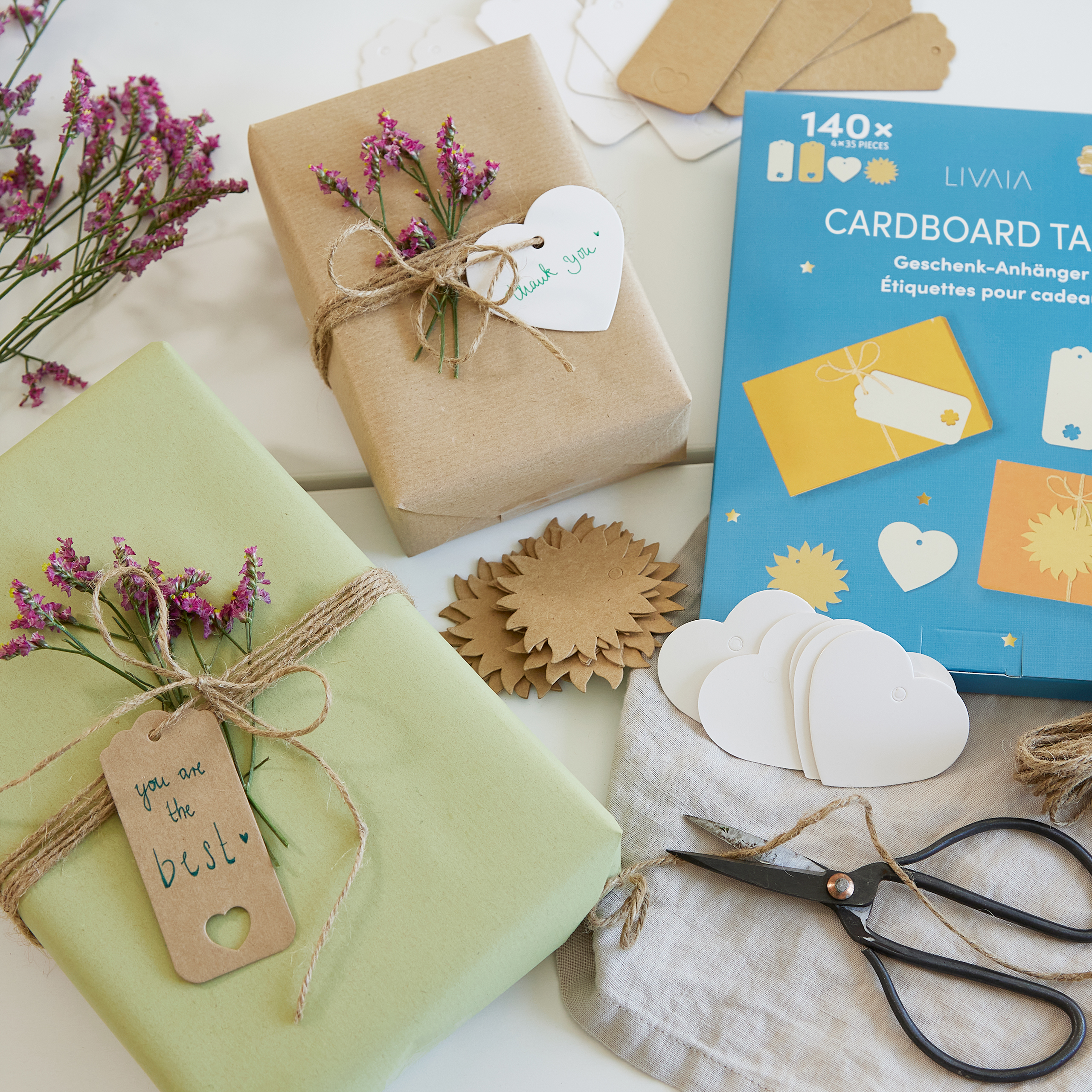 Kraft Paper Gift Tags Set